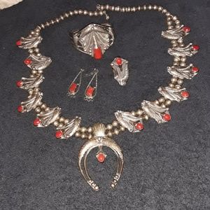 A squash blossom necklace